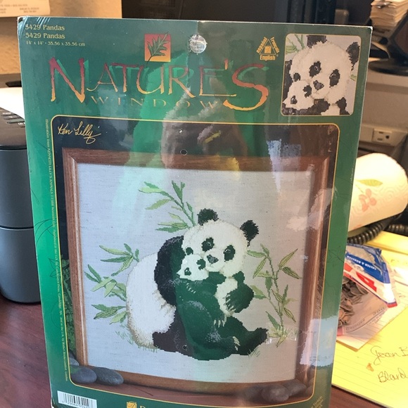 NWT Counted cross stitch pattern Natures Window Panda #5429 - Picture 5 of 5
